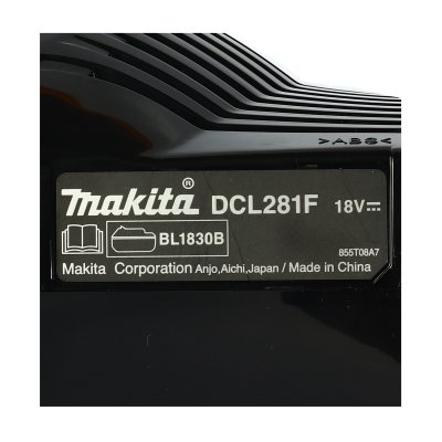 เครื่องดูดฝุ่นไร้สาย MAKITA 18V 3 สปีด สีดำ-ใส รุ่น DCL281FZB