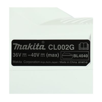 เครื่องดูดฝุ่นไร้สาย MAKITA 40V ถุงผ้า สีขาว ไม่รวมแบต รุ่น CL002GZ07