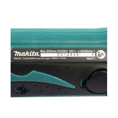 เครื่องเจียรแกนไร้สาย คอสั้น 1-7/16 นิ้ว 18V (ไม่รวมแบตเตอรี่) MAKITA รุ่น DGD801Z