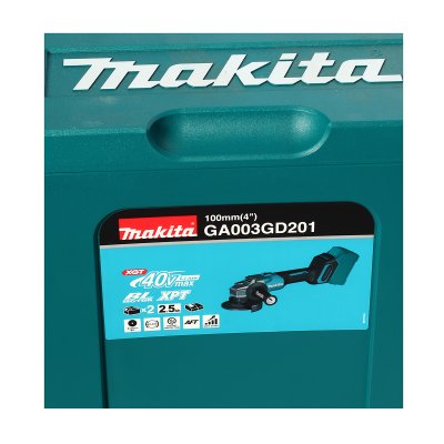 เครื่องเจียรไร้สาย MAKITA 4 นิ้ว 40V MAX (แบตเตอรี่ 2.5Ah) รุ่น GA003GD201