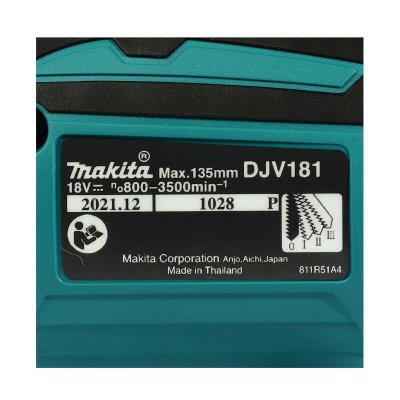 เลื่อยจิกซอไร้สาย MAKITA 18V BL จับหัว รุ่น DJV181Z