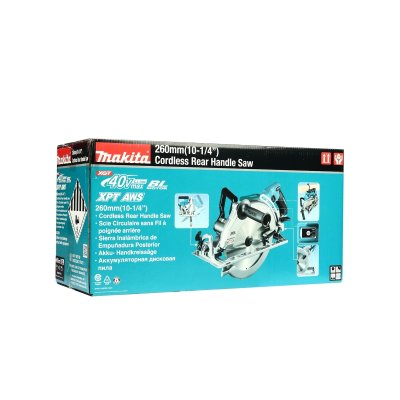 เลื่อยวงเดือนไร้สาย 10 นิ้ว ด้ามท้าย MAKITA 40VMAX+5.0Ah รุ่น RS002GT101
