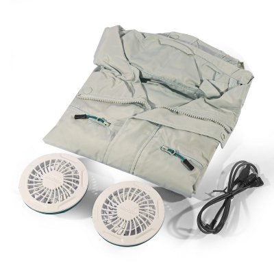 เสื้อแจ็คเก็ตพัดลมไร้สาย MAKITA 18V ผ้าโพลีเอสเตอร์ ไซส์ L รุ่น DFJ206ZL