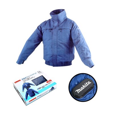 เสื้อแจ็คเก็ตพัดลมไร้สาย MAKITA ผ้าฝ้ายกันไฟ งานเชื่อม-เจียร ไซส์ 2L รุ่น FJ300DZLL