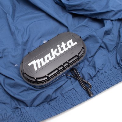 เสื้อแจ็คเก็ตพัดลมไร้สาย MAKITA ผ้าฝ้ายกันไฟ แบบมีฮู้ด งานเชื่อม-เจียร ไซส์ 3L รุ่น FJ301DZ3L