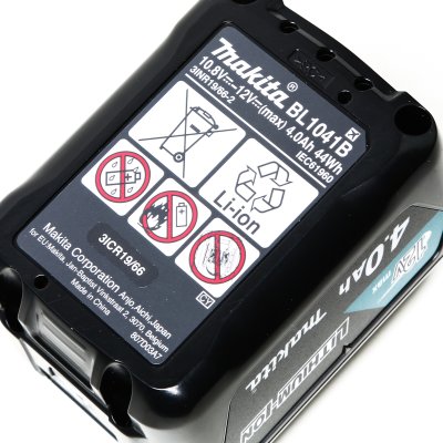 แบตเตอรี่ลิเธียมไอออน 12V MAX 4.0Ah MAKITA รุ่น BL1041B