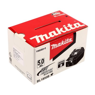 แบตเตอรี่ลิเธียมไอออน 18V 5.0Ah มีไฟบอกระดับ MAKITA รุ่น BL1850B