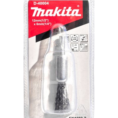 แปรงลวดพู่กันมีแกน MAKITA รุ่น D-40004 ขนาด 12 มม.