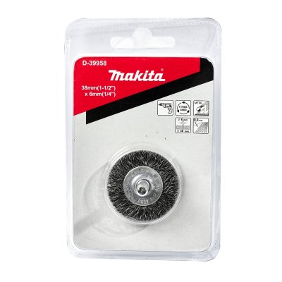 แปรงลวดล้อมีแกน MAKITA รุ่น D-39958 ขนาด 38 มม.