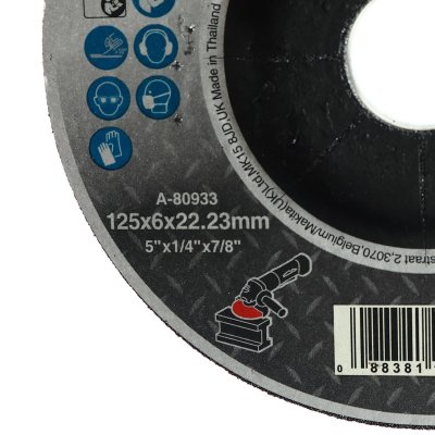 แผ่นเจียรเหล็ก MAKITA 5X6 มม. A36P ดำ รุ่น MP003420