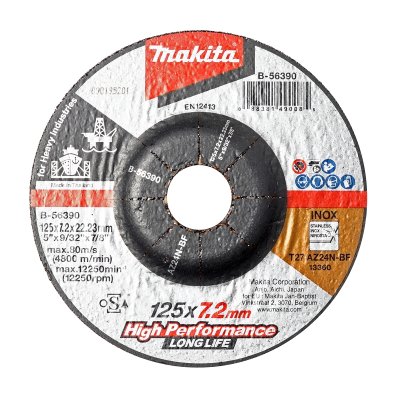 แผ่นเจียรเหล็ก MAKITA 5X7.2 มม. AZ24N ZIRCO - รุ่น B-56390