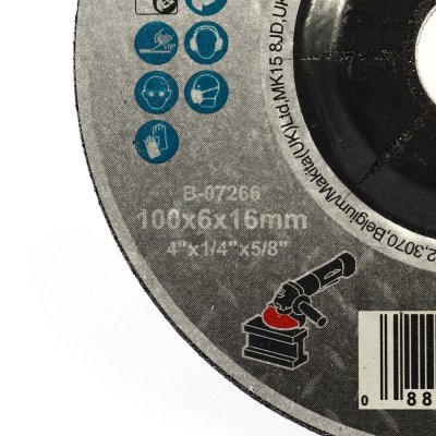 แผ่นเจียร์เหล็ก/สแตนเลส 4 นิ้ว หนา 6 มม. เกรด A36P สีดำ MAKITA รุ่น B-07266