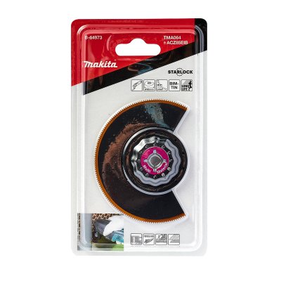 ใบตัด PVC/ทองแดง/สังกะสี MAKITA เคลือบ TIN ระบบ Starlock รุ่น TMA064 (85 มม.)