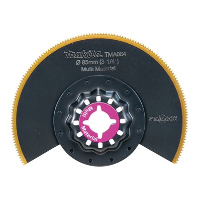 ใบตัด PVC/ทองแดง/สังกะสี MAKITA เคลือบ TIN ระบบ Starlock รุ่น TMA064 (85 มม.)