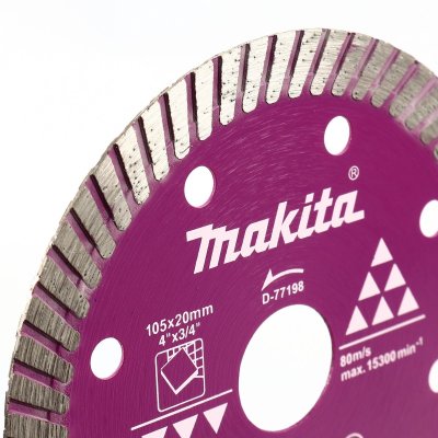 ใบตัดเพชร 4" (105มม.) ตัดกระเบื้อง แบบบาง MAKITA รุ่น D-77198