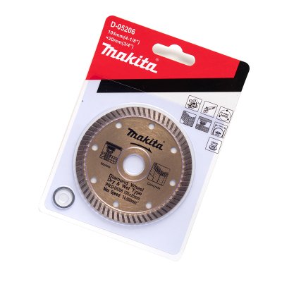 ใบตัดเพชร 4" (105มม.) แบบก้างปลา เกรด 2 ดาว MAKITA รุ่น D-05206