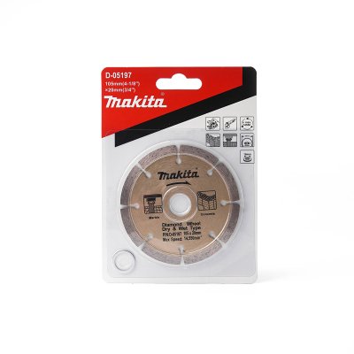 ใบตัดเพชร 4" (105มม.) แบบร่อง สีทอง เกรด 2 ดาว MAKITA รุ่น D-05197