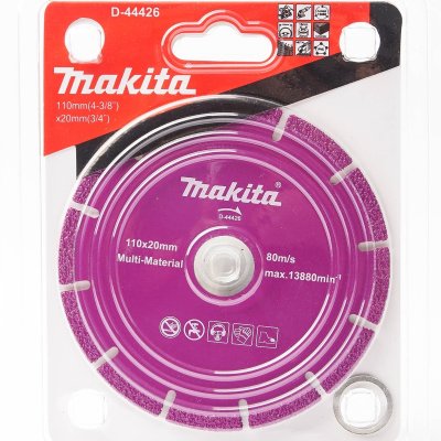 ใบตัดเพชร 4" ตัดวัสดุอเนกประสงค์ (แห้ง) สีม่วง MAKITA รุ่น D-44426