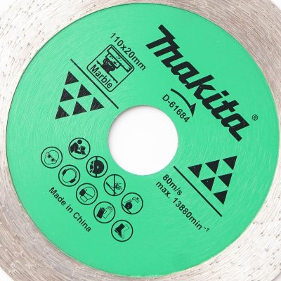 ใบตัดเพชร 4" ตัดหินอ่อน (น้ำ) แบบบาง MAKITA รุ่น D-61684