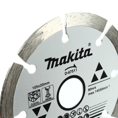 ใบตัดเพชร 4" ตัดแกรนิต/หินอ่อน (แห้ง) MAKITA รุ่น D-67511