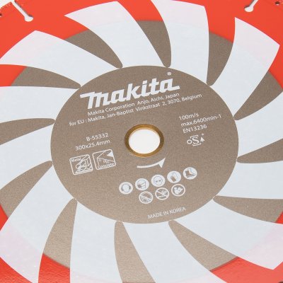 ใบตัดเพชร Vacuum Brazed งานกู้ภัย 12" (302มม.) MAKITA รุ่น B-55332