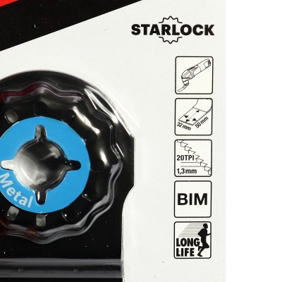 ใบตัดเหลี่ยมโลหะ MAKITA BI-M ระบบ Starlock รุ่น TMA057 (10X30/20X30/32X50 มม.)