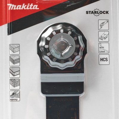 ใบตัดเหลี่ยมไม้ MAKITA HCS ระบบ Starlock รุ่น TMA050 (24X50/32X50/65X40 มม.)