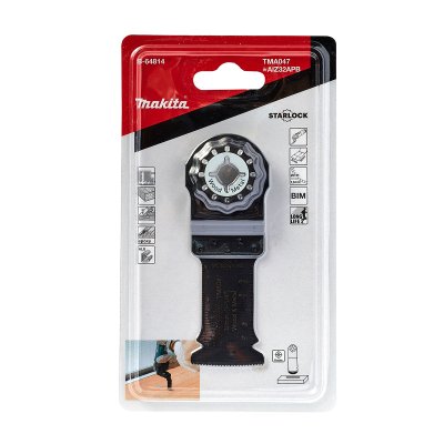 ใบตัดเหลี่ยมไม้/ตะปู MAKITA BI-M ระบบ Starlock รุ่น TMA047 (32X50/65X40 มม.)