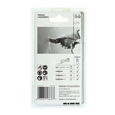 ใบตัดเหลี่ยมไม้เนื้อแข็ง MAKITA HCS ระบบ Starlock รุ่น TMA054 (32X50/65X40 มม.)