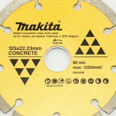 ใบเพชรตัดคอนกรีต แท้ ร่อง ตัดคม 2 ดาว 5 นิ้ว MAKITA รุ่น A-84115
