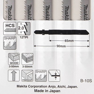 ใบเลื่อยจิ๊กซอ B-10S MAKITA รุ่น MP000569-K (5 ใบ/แพ็ค)