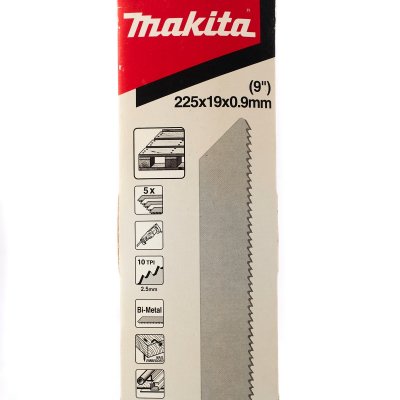 ใบเลื่อยชัก MAKITA 10TPI 225MM Bi-Metal รุ่น MPB-31859 (5ใบ/1PCS)