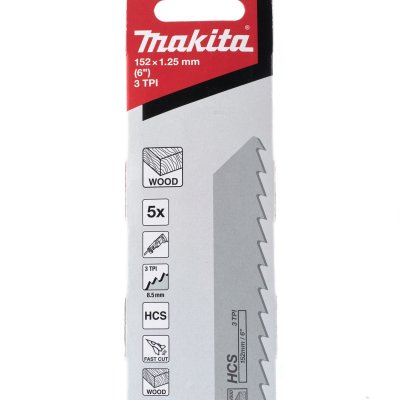 ใบเลื่อยชัก MAKITA HCS ตัดไม้ 3T/6T 152MM-305MM (5 ใบ)