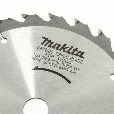 ใบเลื่อยตัดไม้แท้แดง MAKITA รุ่น A-88668 ขนาด 7-8 นิ้ว 24-40 ฟัน