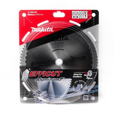 ใบเลื่อยวงเดือนตัดอลูมิเนียม MAKITA EFFICUT รุ่น E-06345 ขนาด 10 นิ้ว 80 ฟัน