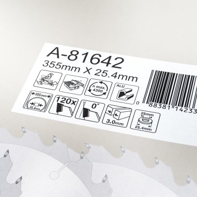 ใบเลื่อยวงเดือนตัดอลูมิเนียม MAKITA รุ่น A-81642 ขนาด 14 นิ้ว 120 ฟัน