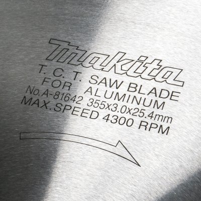 ใบเลื่อยวงเดือนตัดอลูมิเนียม MAKITA รุ่น A-81642 ขนาด 14 นิ้ว 120 ฟัน