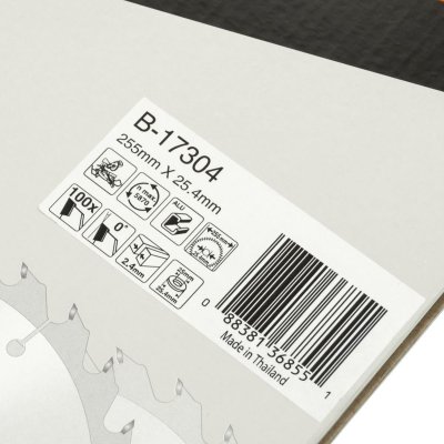 ใบเลื่อยวงเดือนตัดอลูมิเนียม MAKITA รุ่น B-17304 ขนาด 10 นิ้ว 100 ฟัน