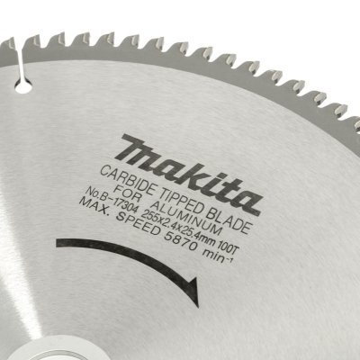 ใบเลื่อยวงเดือนตัดอลูมิเนียม MAKITA รุ่น B-17304 ขนาด 10 นิ้ว 100 ฟัน
