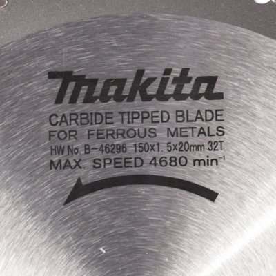 ใบเลื่อยวงเดือนตัดโลหะ MAKITA รุ่น B-46296 ขนาด 150 มม. 32T (สำหรับ DCS551)