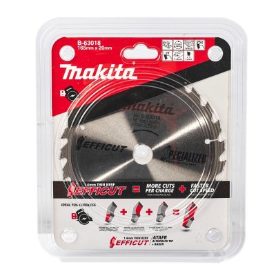 ใบเลื่อยวงเดือนตัดไม้ MAKITA EFFICUT รุ่น B-63018 ขนาด 6-10 นิ้ว 25-80 ฟัน