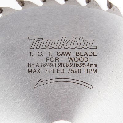 ใบเลื่อยวงเดือนตัดไม้พิเศษ MAKITA รุ่น A-82498 ขนาด 8 นิ้ว 40-60 ฟัน