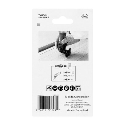 ใบเลื่อยโค้งตัดไม้ MAKITA BI-M ระบบ Starlock รุ่น TMA045 (85/100 มม.)