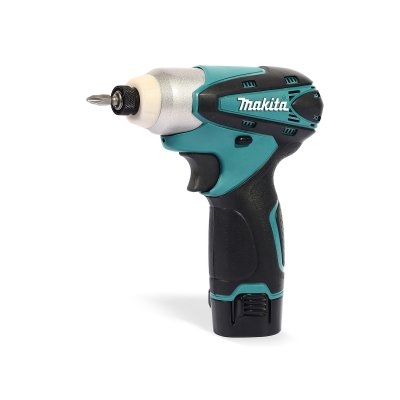 ไขควงกระแทกไร้สาย MAKITA 10.8V พร้อมแบต 2 ก้อน มีไฟ LED รุ่น TD090DWE