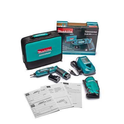 ไขควงกระแทกไร้สาย MAKITA 7.2V แรงบิด 25 นิวตันเมตร พร้อมแบต 2 ก้อน รุ่น TD022DSE