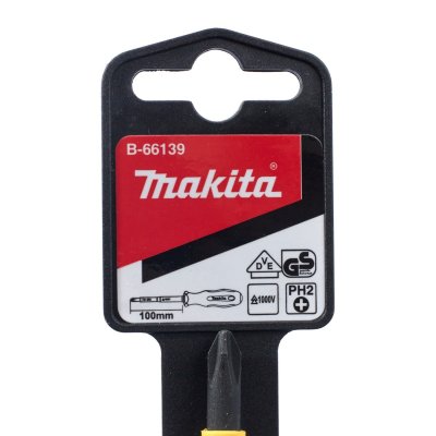 ไขควงกันไฟฟ้า แฉก +PH2 MAKITA รุ่น B-66139 100MM