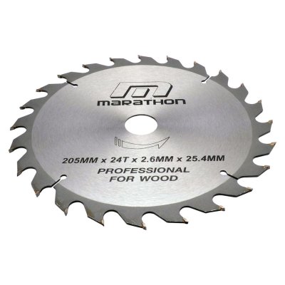 ใบเลื่อยวงเดือนตัดไม้ ขนาด 8 นิ้ว (205MM) 24T/30T MARATHON รุ่น M312-0019