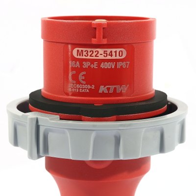 ปลั๊กตัวผู้ MARATHON 3P+E IP67 400V 16A-6H/32A-6H รุ่น M322-5410