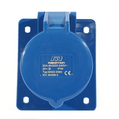 ปลั๊กตัวเมียฝังเฉียง MARATHON 2P+E IP44 220V 32A รุ่น M322-5580