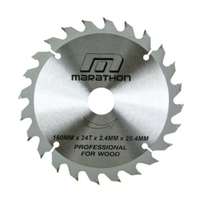 ใบเลื่อยวงเดือนตัดไม้ ขนาด 6 นิ้ว (160MM) 24T/30T/40T MARATHON รุ่น M312-0013